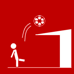 ball on roof